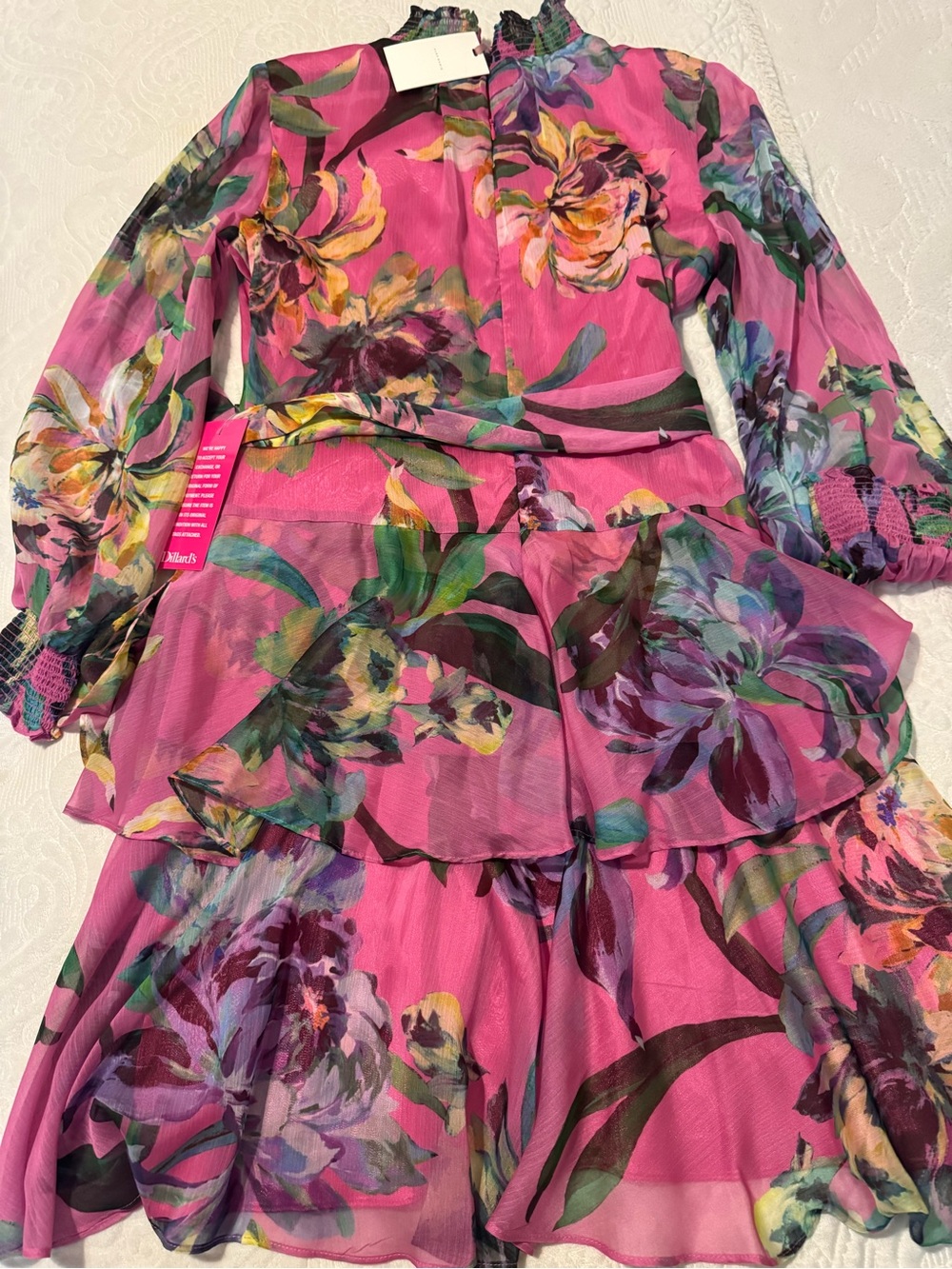 Lovely Pink Floral Dress - Picture 2 of 3
